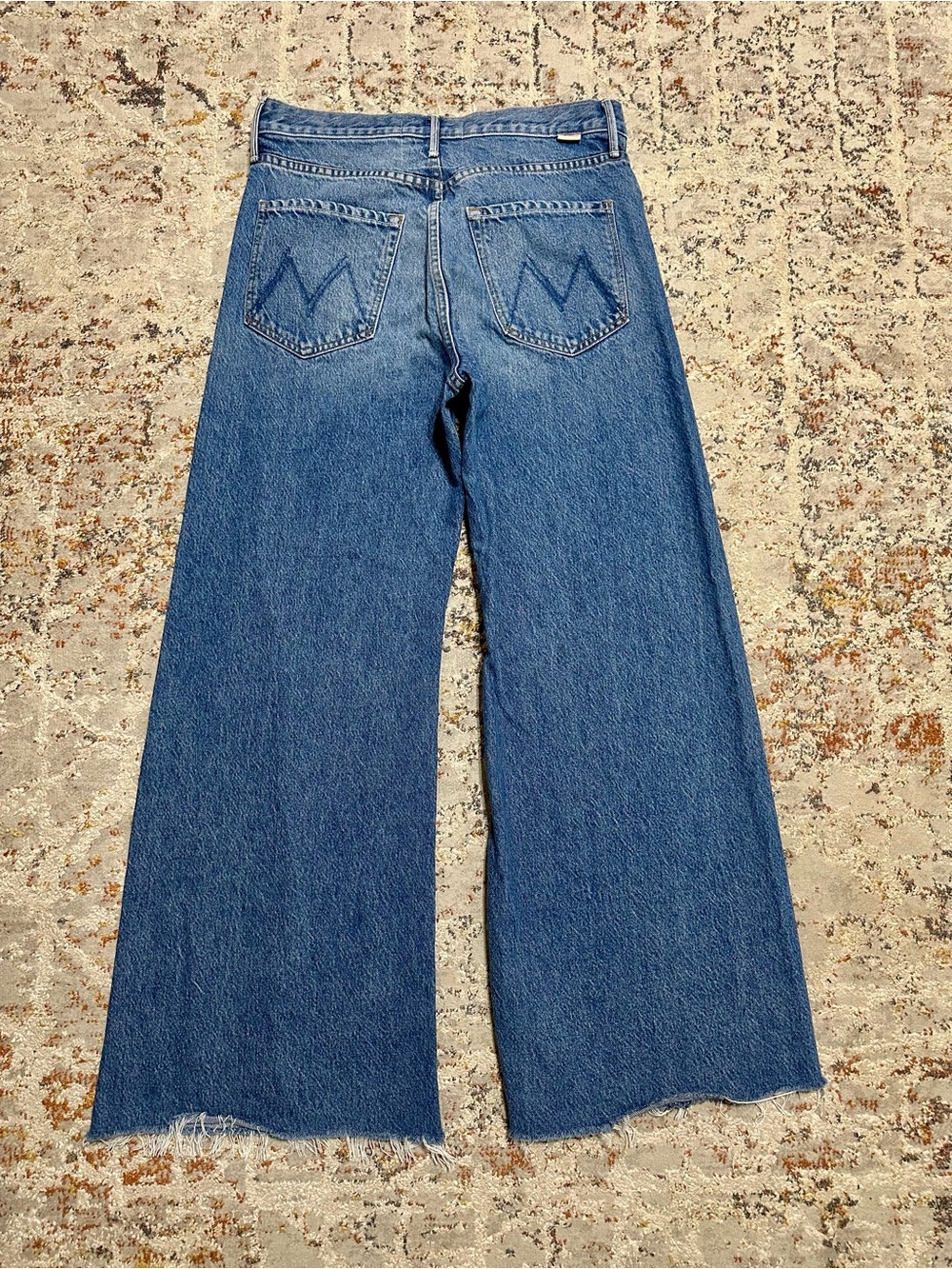 MOTHER The Lemon Twist Sneak High Waist Wide Leg Jeans size 28 - Picture 13 of 14